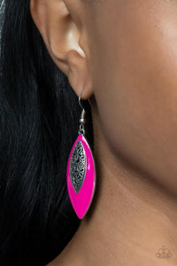 Paparazzi Venetian Vanity - Pink - Earrings - $5 Jewelry with Ashley Swint