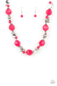 PRE-ORDER - Paparazzi Vidi Vici VACATION - Pink - Necklace & Earrings - $5 Jewelry with Ashley Swint