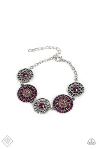Paparazzi Vogue Garden-Variety - Purple - Bracelet - Fashion Fix November 2021 - $5 Jewelry with Ashley Swint