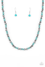 Load image into Gallery viewer, PRE-ORDER - Paparazzi ZEN You Least Expect It - Blue Turquoise Stone - Necklace &amp; Earrings - $5 Jewelry with Ashley Swint