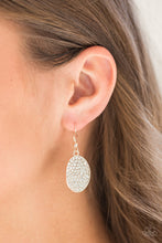 Load image into Gallery viewer, Paparazzi All Dazzle - Rose Gold - Rhinestone Earrings - $5 Jewelry With Ashley Swint