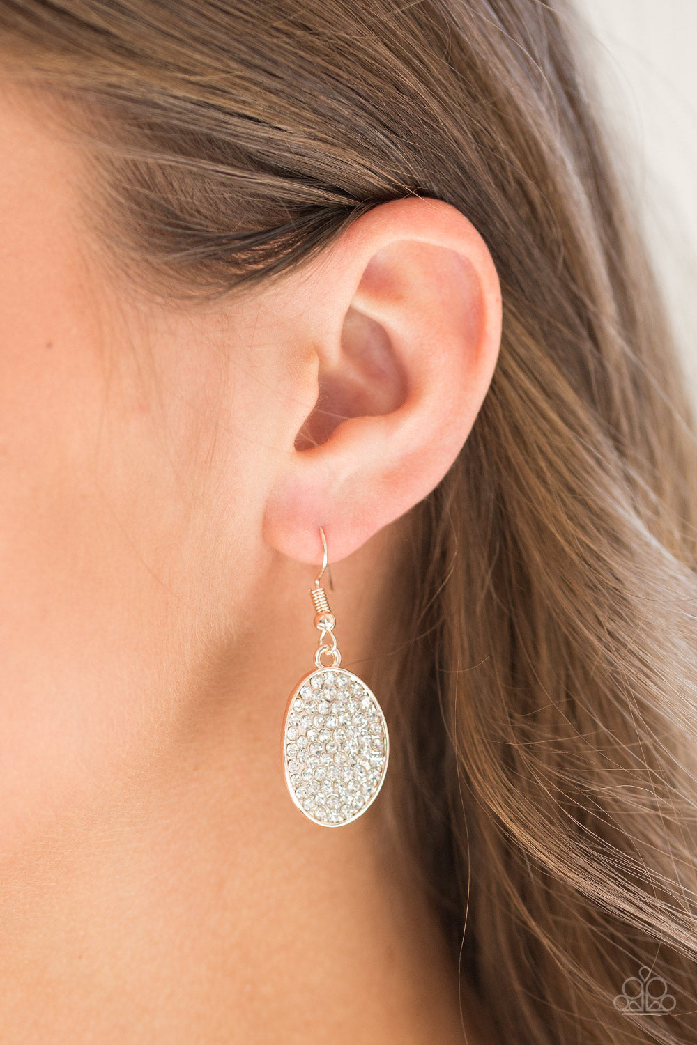 Paparazzi All Dazzle - Rose Gold - Rhinestone Earrings - $5 Jewelry With Ashley Swint