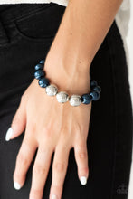 Load image into Gallery viewer, Paparazzi All Dressed UPTOWN - Blue - Bracelet - $5 Jewelry with Ashley Swint