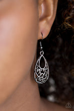 Load image into Gallery viewer, Paparazzi Always Be VINE - Black - Earrings - $5 Jewelry With Ashley Swint