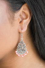 Load image into Gallery viewer, Paparazzi BAROQUE The Bank - Orange / Coral Pearls - Earrings - $5 Jewelry With Ashley Swint