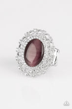 Load image into Gallery viewer, Paparazzi BAROQUE The Spell - Purple Moonstone Ring - Life of the Party Exclusive December 2018 - $5 Jewelry With Ashley Swint