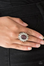 Load image into Gallery viewer, Paparazzi BAROQUE The Spell - Purple Moonstone Ring - Life of the Party Exclusive December 2018 - $5 Jewelry With Ashley Swint