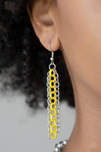 Load image into Gallery viewer, Paparazzi Color Bomb - Yellow - Silver Necklace &amp; Earrings - $5 Jewelry With Ashley Swint