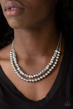 Load image into Gallery viewer, Paparazzi Color Of The Day - Silver Beads - Necklace and matching Earrings - $5 Jewelry With Ashley Swint
