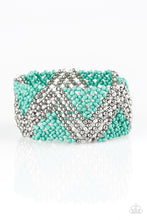 Load image into Gallery viewer, Paparazzi Desert Loom - Blue - Seed Beads Bracelet - $5 Jewelry with Ashley Swint