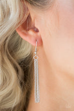 Load image into Gallery viewer, Paparazzi Fiercely Fall - Silver Leaf - Necklace &amp; Earrings - $5 Jewelry With Ashley Swint