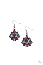 Load image into Gallery viewer, Paparazzi Fiercely Famous - Multi - Glittery Pink &amp; Hematite Rhinestones - Earrings - $5 Jewelry With Ashley Swint