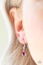 Load image into Gallery viewer, Paparazzi I Am Queen - Red - Teardrop Pendant - Silver Necklace &amp; Earrings - $5 Jewelry With Ashley Swint