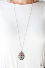 Load image into Gallery viewer, Paparazzi I Am Queen - Red - Teardrop Pendant - Silver Necklace &amp; Earrings - $5 Jewelry With Ashley Swint