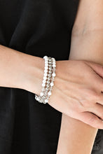 Load image into Gallery viewer, Paparazzi Irresistibly Irresistible - White - Set of 3 Bracelets - $5 Jewelry With Ashley Swint