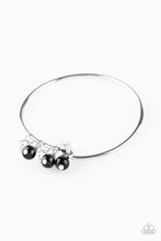Load image into Gallery viewer, Paparazzi Marine Melody - Black - White Rhinestones - Bracelet - $5 Jewelry With Ashley Swint