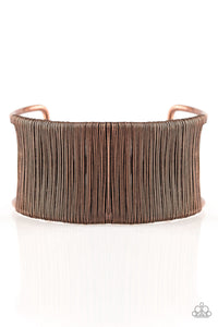 Paparazzi Metal Mecca - Copper - Wire Bold Industrial - Cuff Bracelet - $5 Jewelry with Ashley Swint