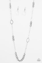 Load image into Gallery viewer, Paparazzi Metro Minimalist - Silver - Necklace and matching Earrings - $5 Jewelry With Ashley Swint