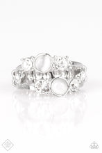 Load image into Gallery viewer, Paparazzi Moonlit Masquerade - White Moonstone - Ring - Fashion Fix Exclusive February 2019 - $5 Jewelry With Ashley Swint