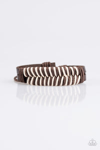 Paparazzi Mountain Expedition - Brown Leather Bracelet - $5 Jewelry With Ashley Swint