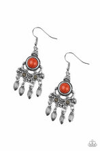 Load image into Gallery viewer, Paparazzi No Place Like HOMESTEAD - Multi - Orange &amp; Gray Stones - Earrings - $5 Jewelry With Ashley Swint
