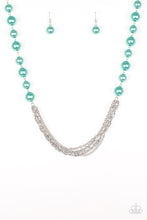 Load image into Gallery viewer, Paparazzi Runaway Bridesmaid - Green Pearls - Necklace &amp; Earrings - $5 Jewelry With Ashley Swint