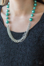 Load image into Gallery viewer, Paparazzi Runaway Bridesmaid - Green Pearls - Necklace &amp; Earrings - $5 Jewelry With Ashley Swint