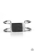 Load image into Gallery viewer, Paparazzi Set The SHEEN - Black - Gunmetal - Cuff Bracelet - $5 Jewelry With Ashley Swint