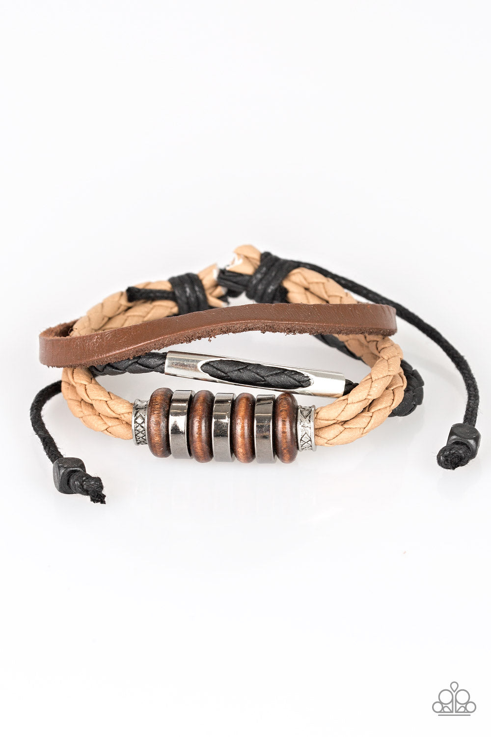 Paparazzi Sole Survivor - Brown - Urban Bracelet - $5 Jewelry With Ashley Swint