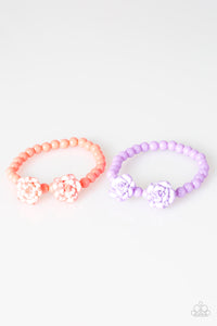 Paparazzi Starlet Shimmer Girls Bracelets - 10 - Solid with Rose - Orange, Purple, Blue - $5 Jewelry With Ashley Swint