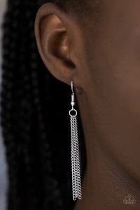 Paparazzi Tiki Tease - Green - Teardrop - Silver Chain Necklace & Earrings - $5 Jewelry With Ashley Swint
