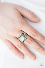 Load image into Gallery viewer, Paparazzi Vienna View - White Moonstone - Silver Band Ring - $5 Jewelry With Ashley Swint