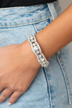 Load image into Gallery viewer, PRE-ORDER - Paparazzi Easy On The ICE - White - Bracelet - $5 Jewelry with Ashley Swint