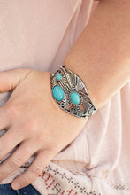 Load image into Gallery viewer, Paparazzi Mojave Moods - Blue Turquoise Stone - Bracelet - $5 Jewelry with Ashley Swint