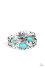 Load image into Gallery viewer, Paparazzi Mojave Moods - Blue Turquoise Stone - Bracelet - $5 Jewelry with Ashley Swint