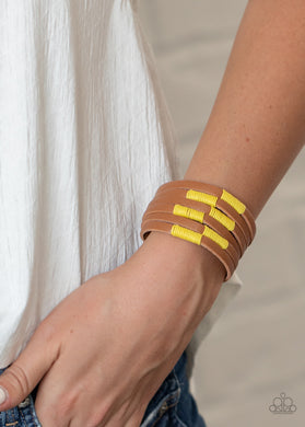 PAPARAZZI Country Colors - Yellow - $5 Jewelry with Ashley Swint