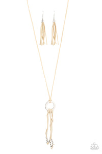 Paparazzi Feel at HOMESPUN - White - Necklace & Earrings - $5 Jewelry with Ashley Swint