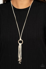 Load image into Gallery viewer, Paparazzi Feel at HOMESPUN - White - Necklace &amp; Earrings - $5 Jewelry with Ashley Swint
