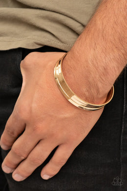 Paparazzi - Urban Uproar - Gold - Mens Bracelet