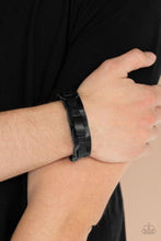 Load image into Gallery viewer, Paparazzi Garage Band Grunge - Black - Leather Bracelet - $5 Jewelry with Ashley Swint