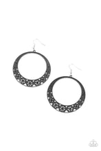 Load image into Gallery viewer, Paparazzi Bodaciously Blooming - Black - Earrings - $5 Jewelry with Ashley Swint