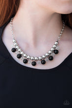 Load image into Gallery viewer, Paparazzi Power Trip - Black - Bold Silver Chain Necklace &amp; Earrings - $5 Jewelry With Ashley Swint
