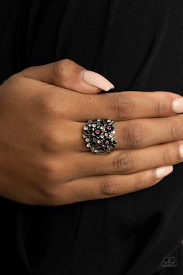 PRE-ORDER - Paparazzi Perfectly Perennial - Pink - Ring - $5 Jewelry with Ashley Swint