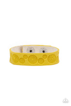 Load image into Gallery viewer, PRE-ORDER - Paparazzi Follow The Wildflowers - Yellow - Leather Bracelet - $5 Jewelry with Ashley Swint