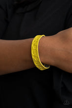 Load image into Gallery viewer, PRE-ORDER - Paparazzi Follow The Wildflowers - Yellow - Leather Bracelet - $5 Jewelry with Ashley Swint