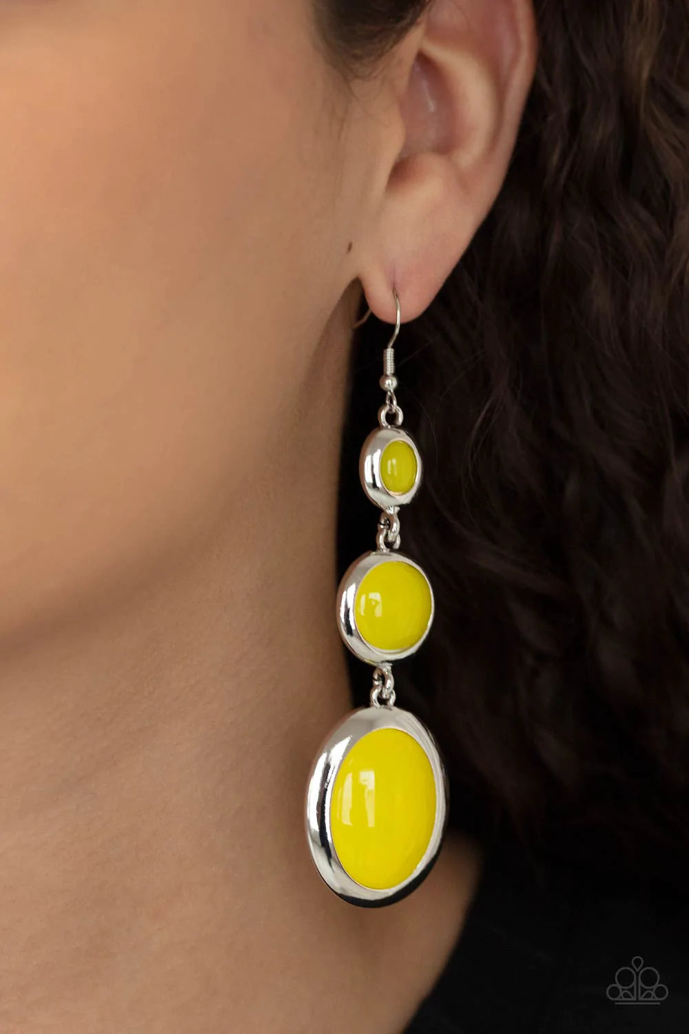 Yellow earrings paparazzi shop