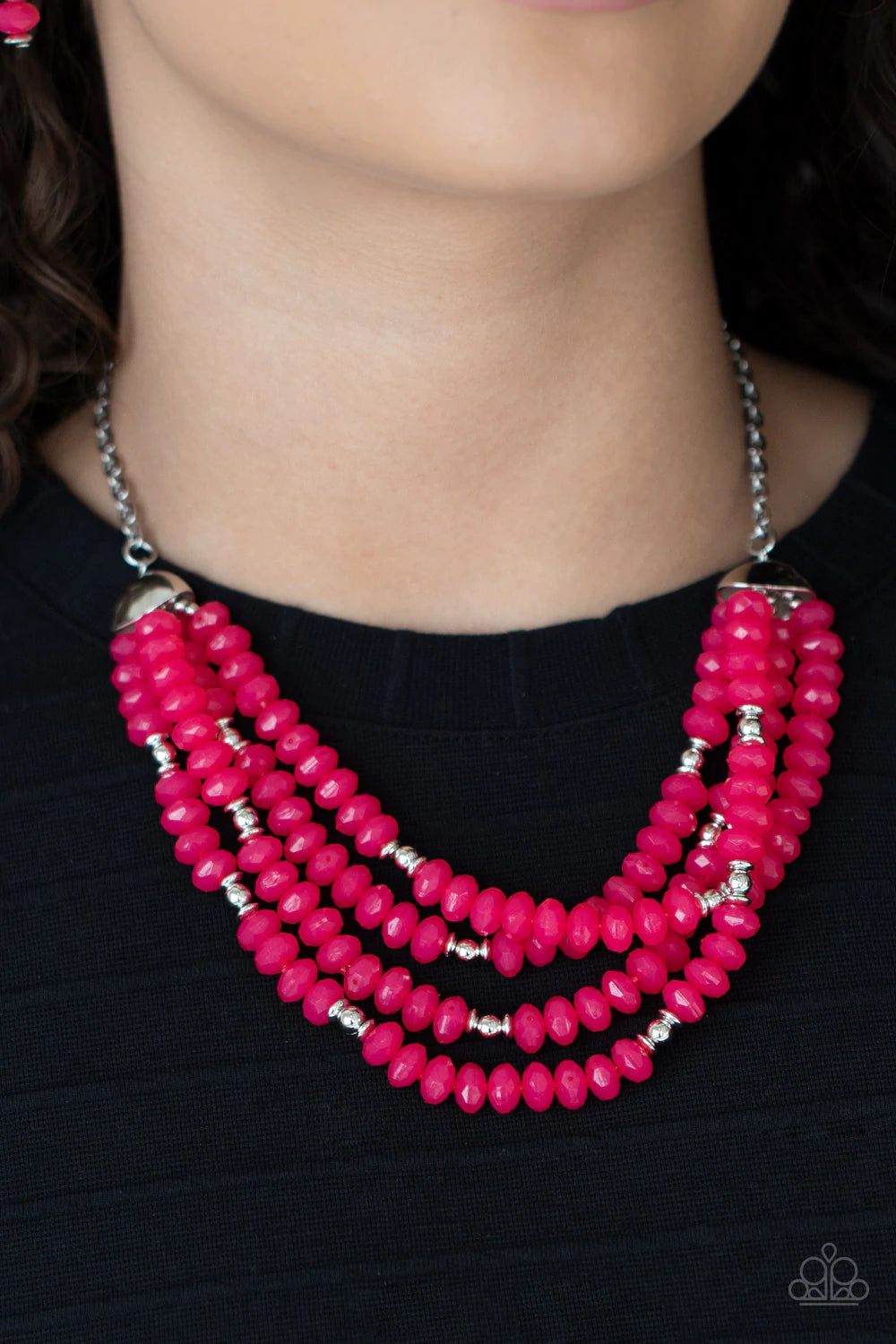 Paparazzi Best POSH-ible Taste - Pink -  Necklace & Earrings