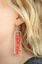 Load image into Gallery viewer, Paparazzi Dont QUARRY, Be Happy - Red - Earrings