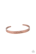 Load image into Gallery viewer, Paparazzi Sweetly Named - Copper - Cuff Bracelet