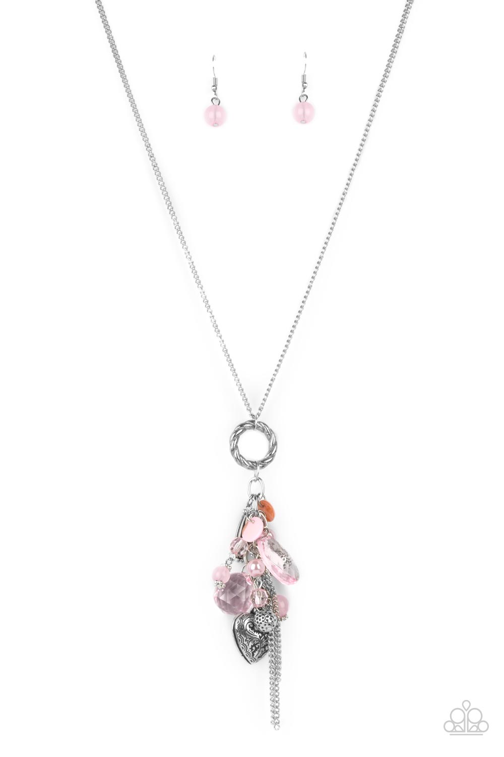 Paparazzi long pink necklace top